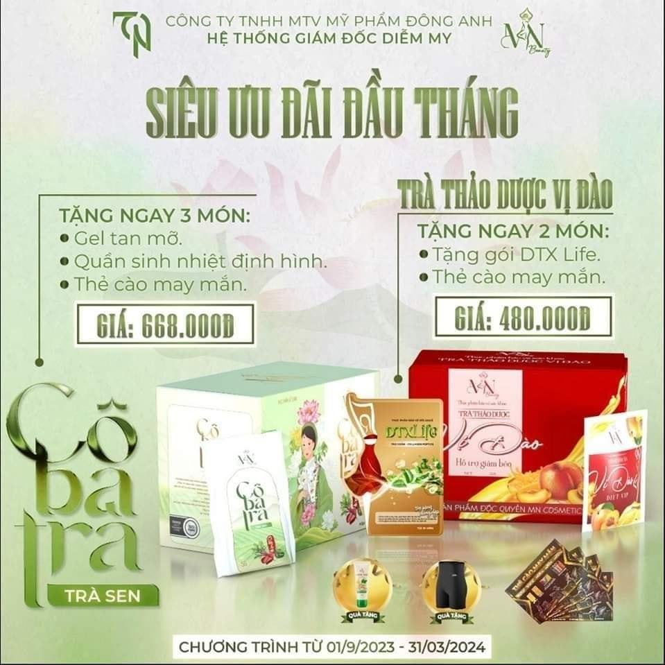 Trà Sen Giảm Mỡ Cô Ba Trà Đông Anh - Hỗ Trợ Cân Nặng