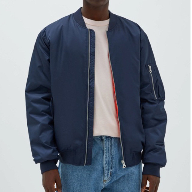 Áo khoác bomber nam Zara authentic QUILTED size S