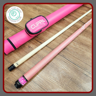 Cơ bida CUPPA Pink BW series ngọn công nghệ tay cầm chỉ Linen tặng kèm đầy đủ phụ kiện.