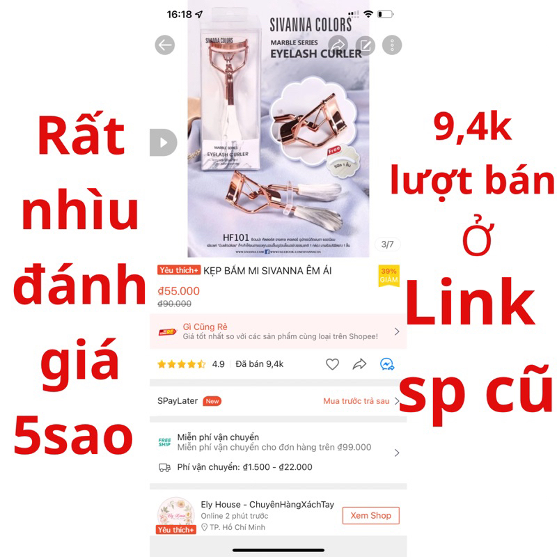 KẸP BẤM MI SIVANNA ÊM ÁI