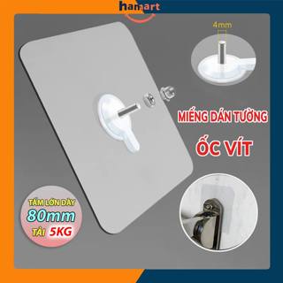 Móc Dán Tường Có Đinh Ốc Vít Hamart Miếng Dán Tường Đóng Đinh Tiện Lợi Không Khoan Tường