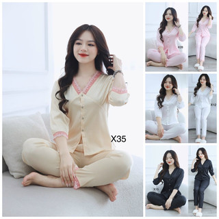 Bộ đồ mặc nhà lụa tơ cao cấp