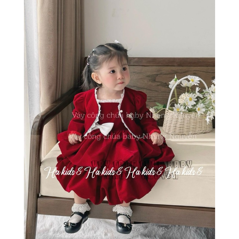 Set váy kèm ao khoác bé