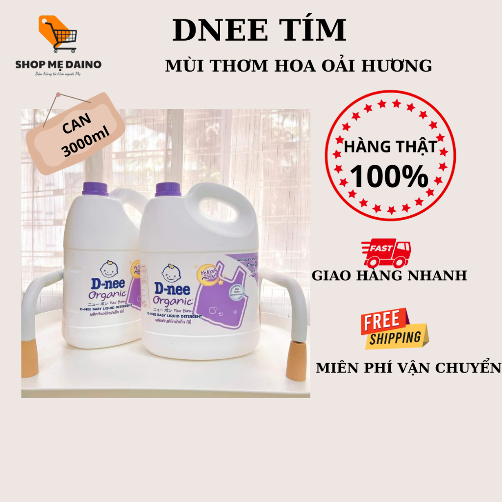 Nước giặt xả quần áo trẻ em Dnee 3000ml chính hãng - shop mẹ Daino