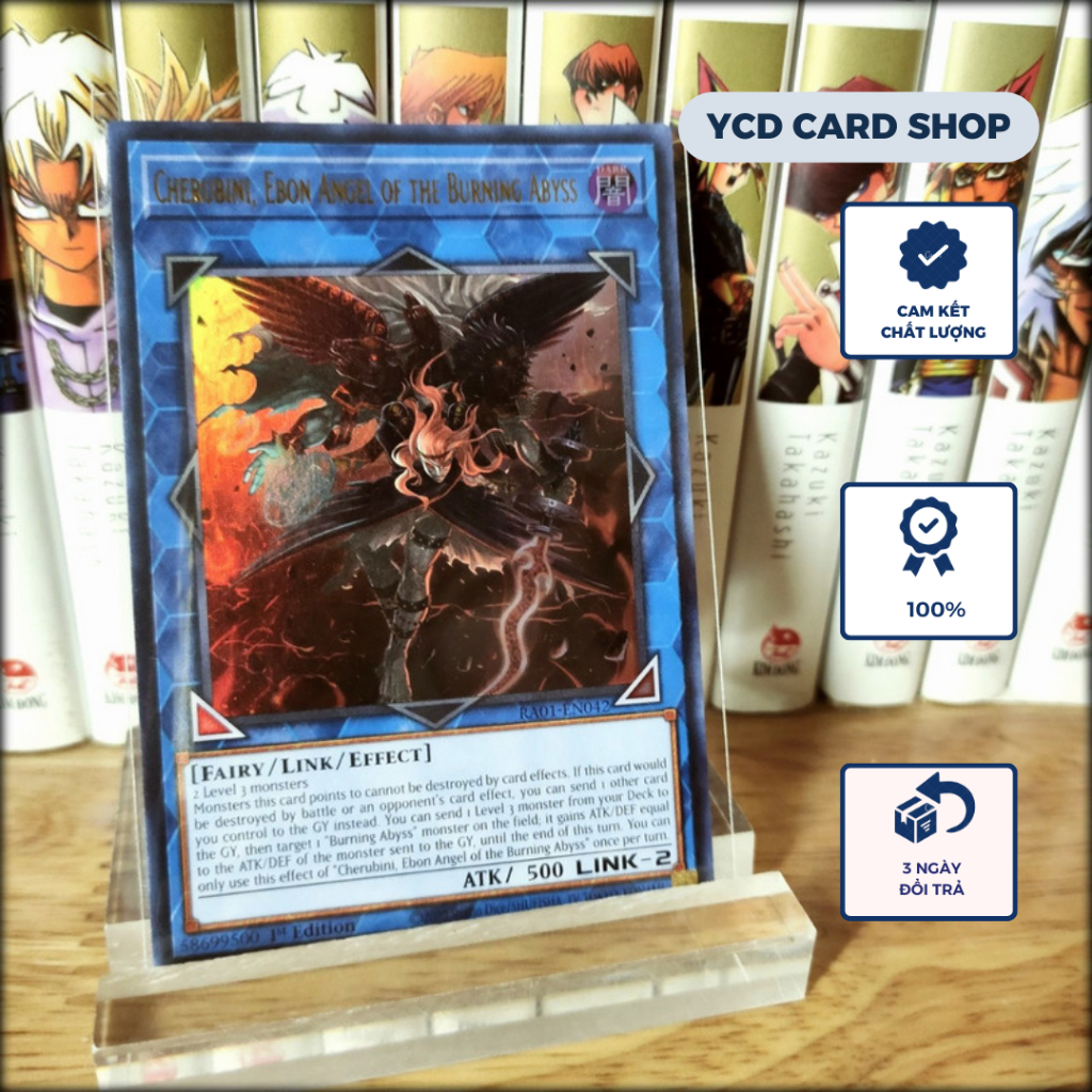 Thẻ bài Yugioh Chính Hãng Cherubini, Ebon Angel of the Burning Abyss