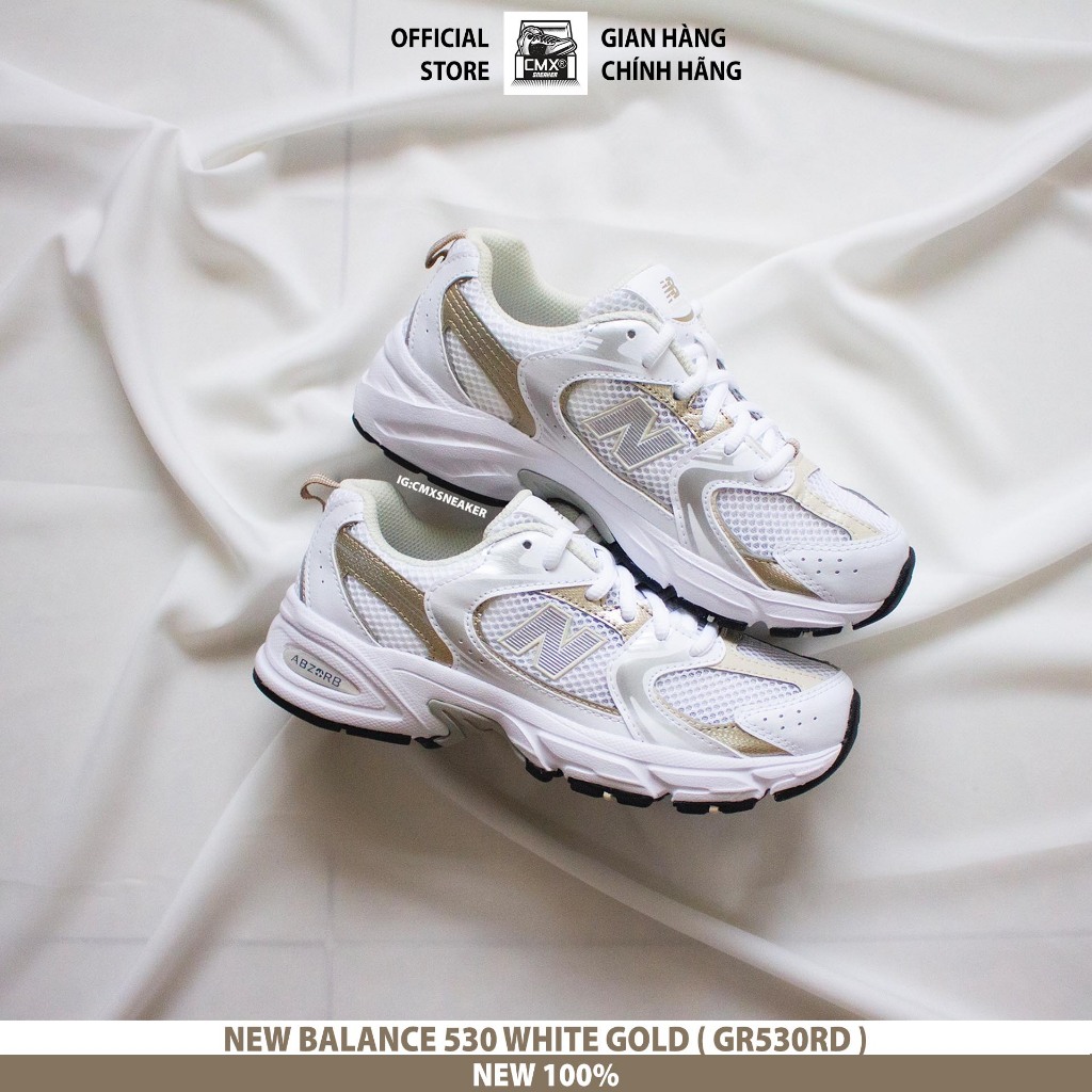 Giày 𝐍𝐞𝐰 𝐁𝐚𝐥𝐚𝐧𝐜𝐞 530 WHITE GOLD  - AUTHENTIC 100%