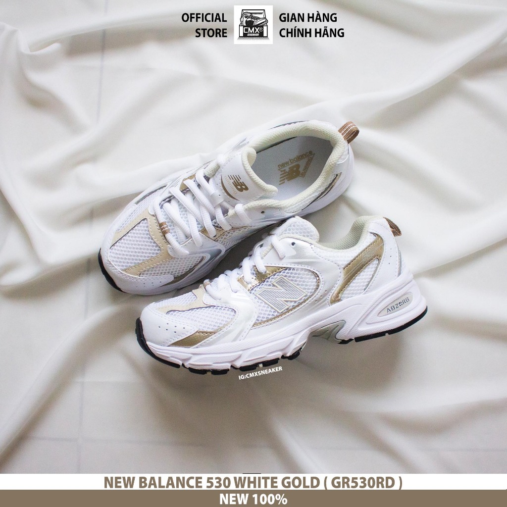 Giày 𝐍𝐞𝐰 𝐁𝐚𝐥𝐚𝐧𝐜𝐞 530 WHITE GOLD  - AUTHENTIC 100%