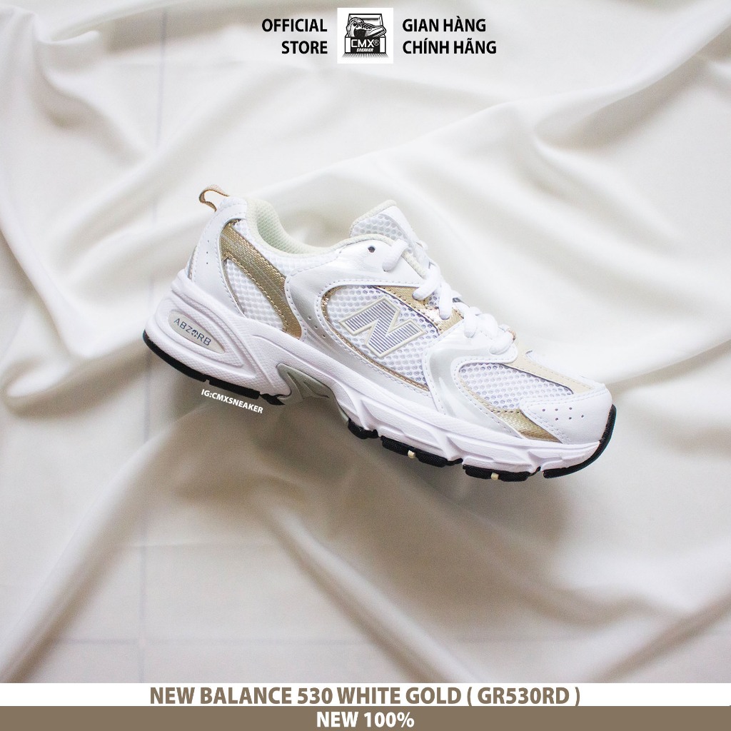Giày 𝐍𝐞𝐰 𝐁𝐚𝐥𝐚𝐧𝐜𝐞 530 WHITE GOLD  - AUTHENTIC 100%