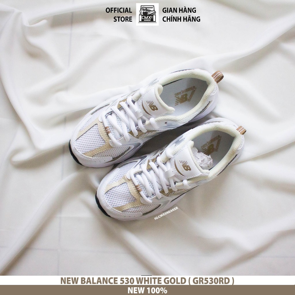 Giày 𝐍𝐞𝐰 𝐁𝐚𝐥𝐚𝐧𝐜𝐞 530 WHITE GOLD  - AUTHENTIC 100%