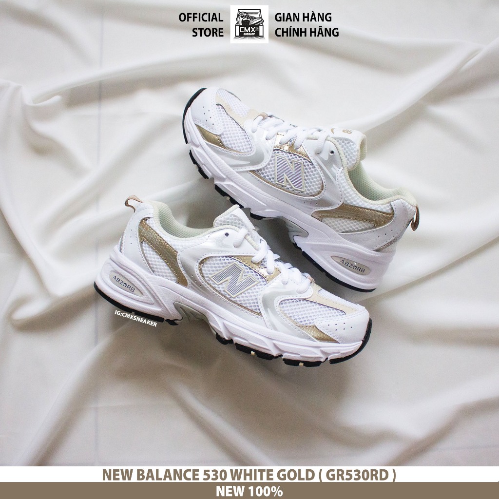 Giày 𝐍𝐞𝐰 𝐁𝐚𝐥𝐚𝐧𝐜𝐞 530 WHITE GOLD  - AUTHENTIC 100%