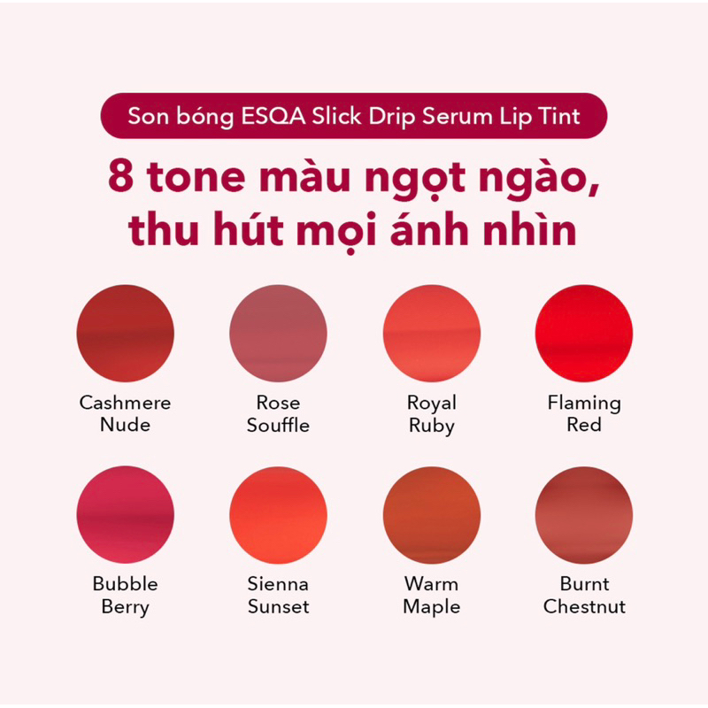 Son Kem ESQA Slick Drip Serum Lip Tint