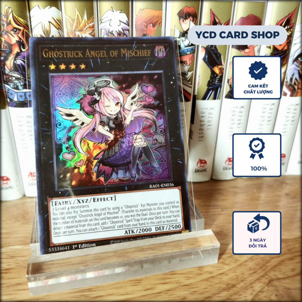 Thẻ bài Yugioh Chính Hãng Ghostrick Angel of Mischief