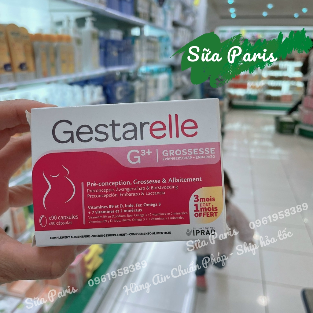 Vitamin Gestarelle G3 của hãng dược IPRAD Pháp_Sữa Paris Aderma