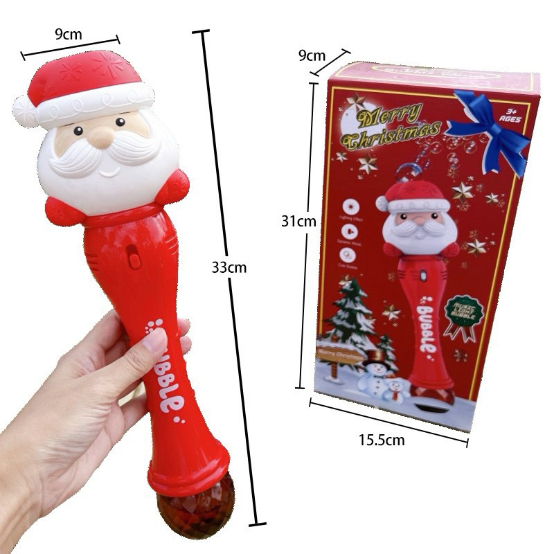 Gậy ông già noel có bắn bong bóng phát nhạc món quà siêu dễ