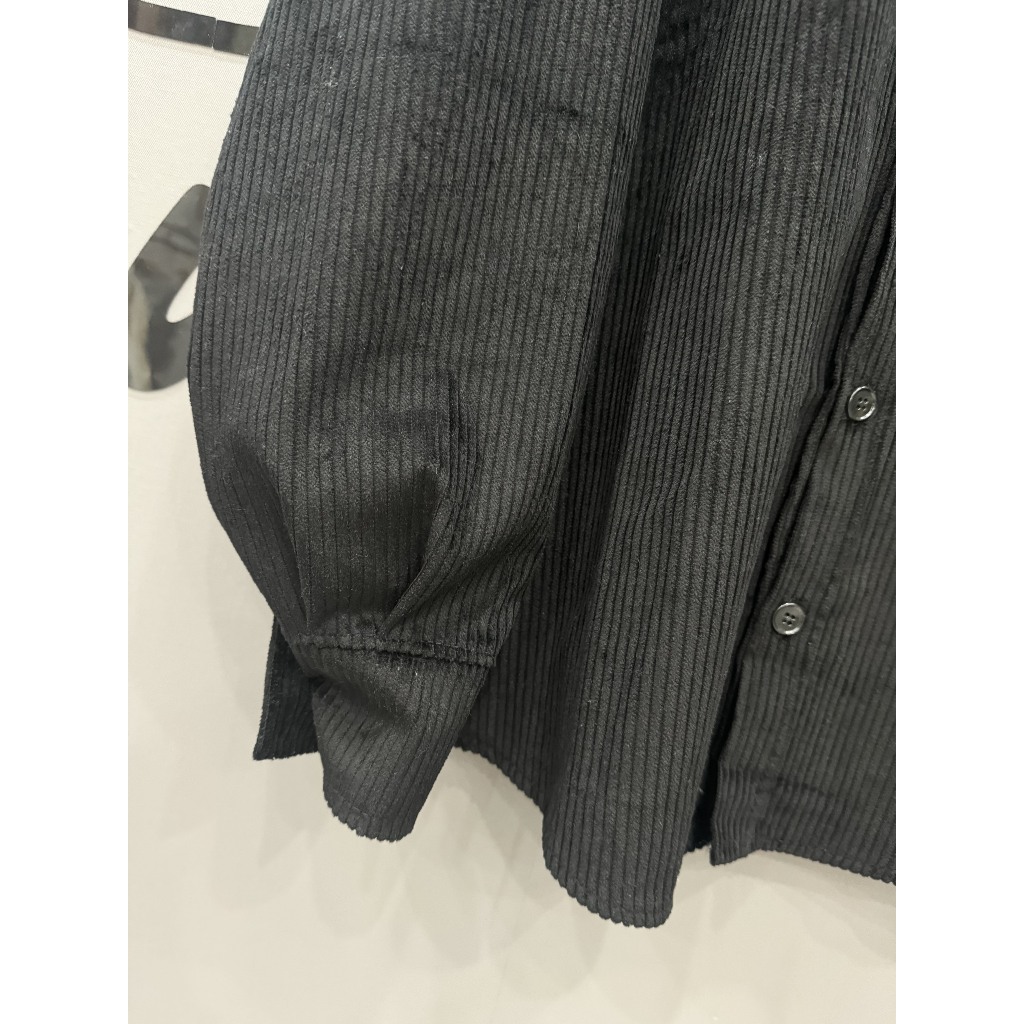 Áo sơ mi nhung túi hộp