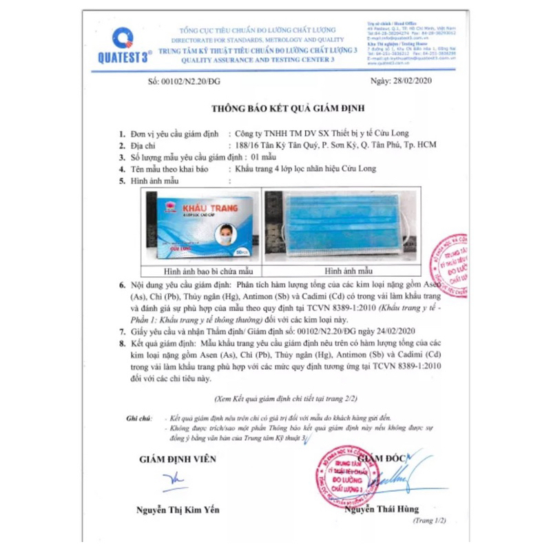 Combo Khẩu Trang Nam TT9