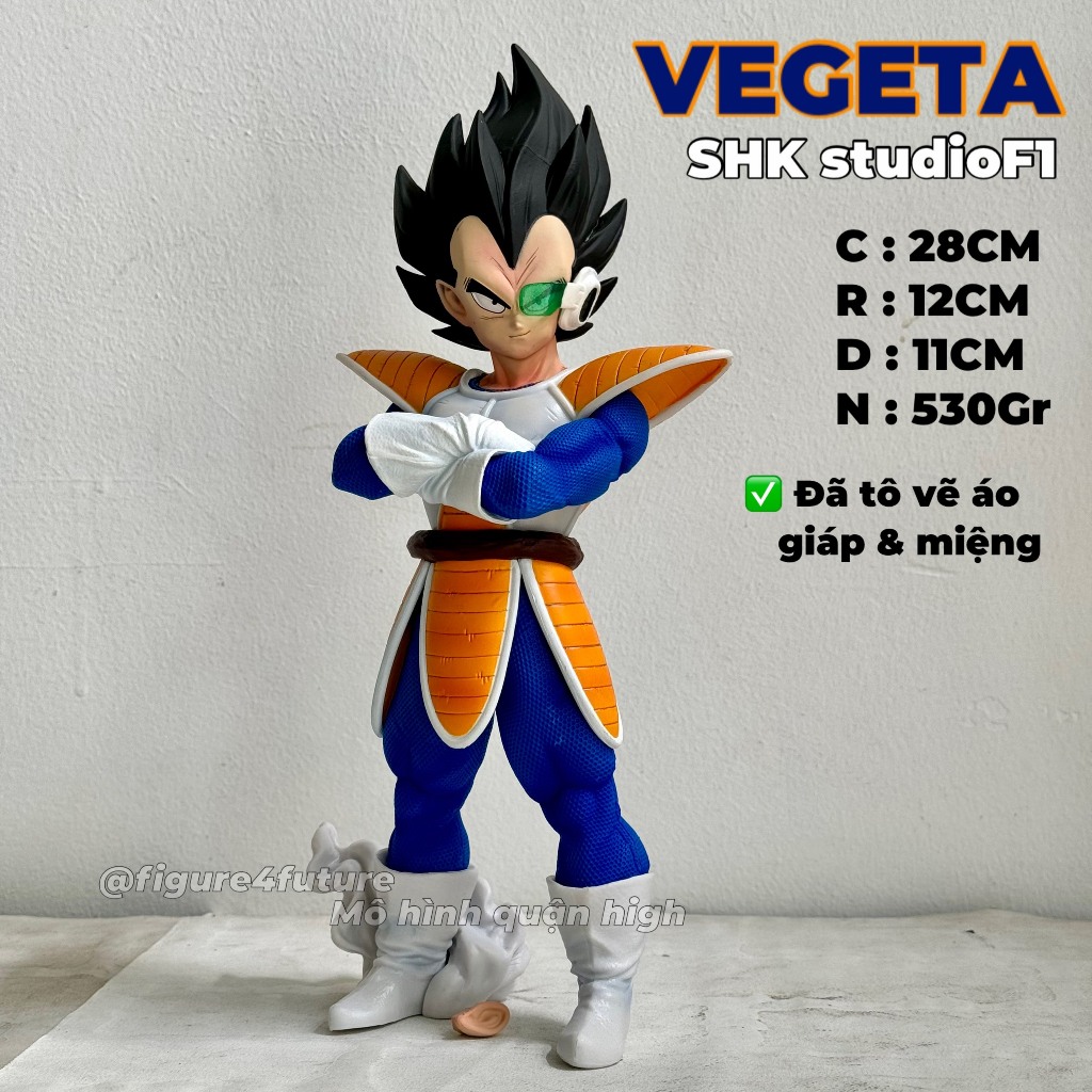 Mô hình nhân vật Vegeta kid cao 28Cm - ca-đíc lúc mới xuống trái đất - Mô hình Vegeta SHK studioF1 - dragonball