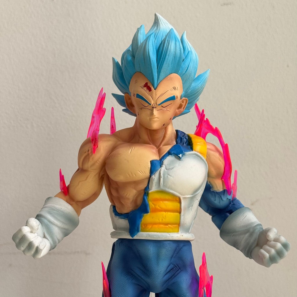Mô hình nhân vật vegeta có 3 đầu thay thế cao 33Cm - mô hình vegeta ultra ego - vegeta tóc tím - Dragonball