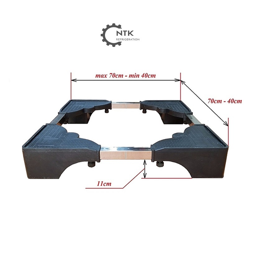Chân kệ máy giặt chống rung đúc bê tông chịu tải 400kg