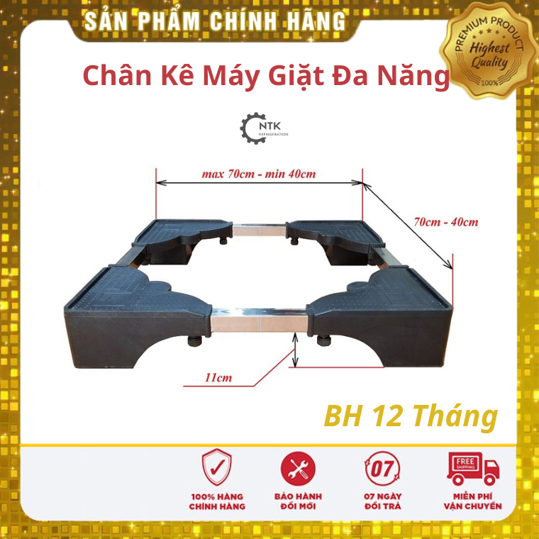 Chân kệ máy giặt chống rung đúc bê tông chịu tải 400kg