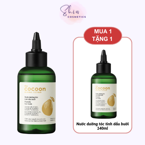 [Mua 2 Giảm 50% - Cho 2 Sản Phẩm Vào Giỏ Hàng]  Nước Dưỡng Tóc Tinh Dầu Bưởi Cocoon 140ML