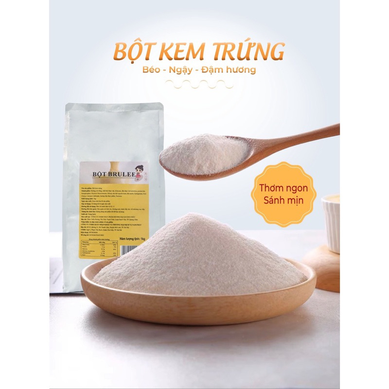 Bột kem trứng cô gái Xiaka gói 1kg - Bột Vàng