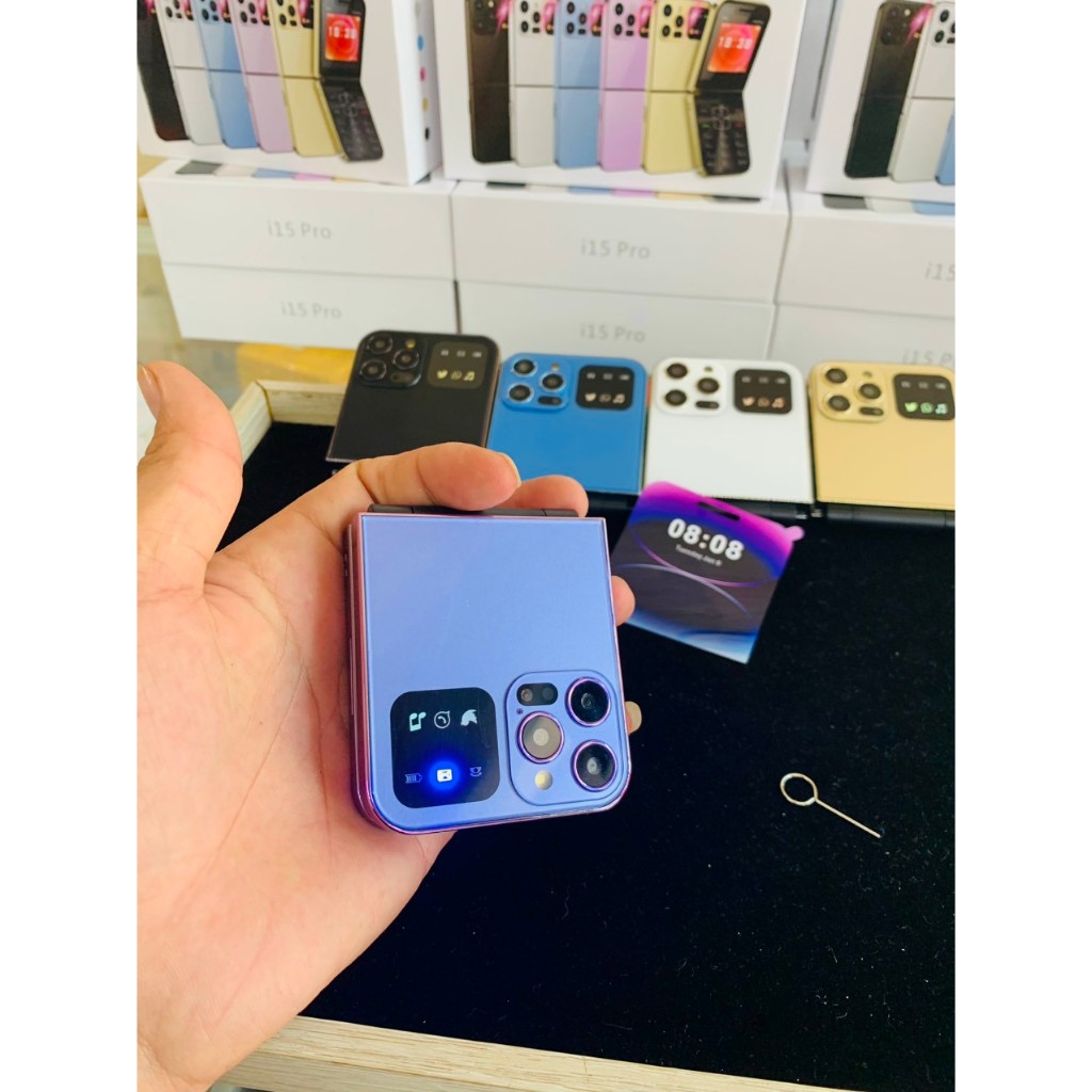 Điện thoại i15 pro 3 Mắt 2 Sim Mới full box bảo hành 12 tháng