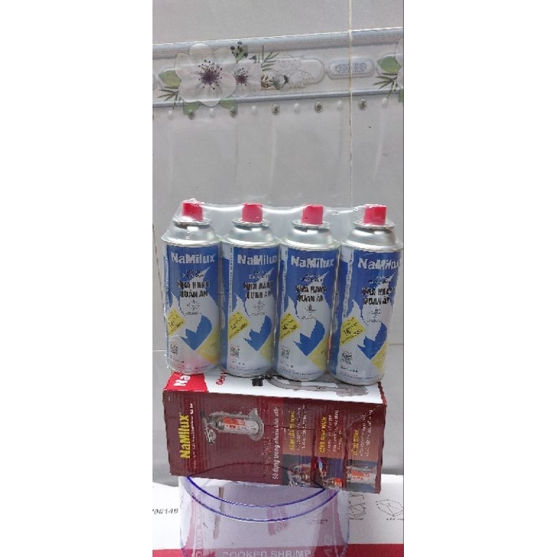 Lon chứa chất khí na - mi - lux chính hãng,combo 4 lon