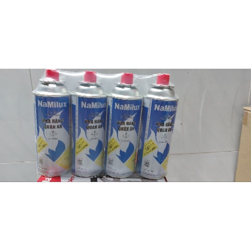 Lon chứa chất khí na - mi - lux chính hãng,combo 4 lon