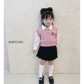 [BABYCHOU] Áo gile len Babychou Hàn Quốc