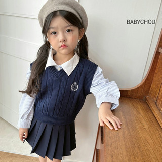 [BABYCHOU] Áo gile len Babychou Hàn Quốc