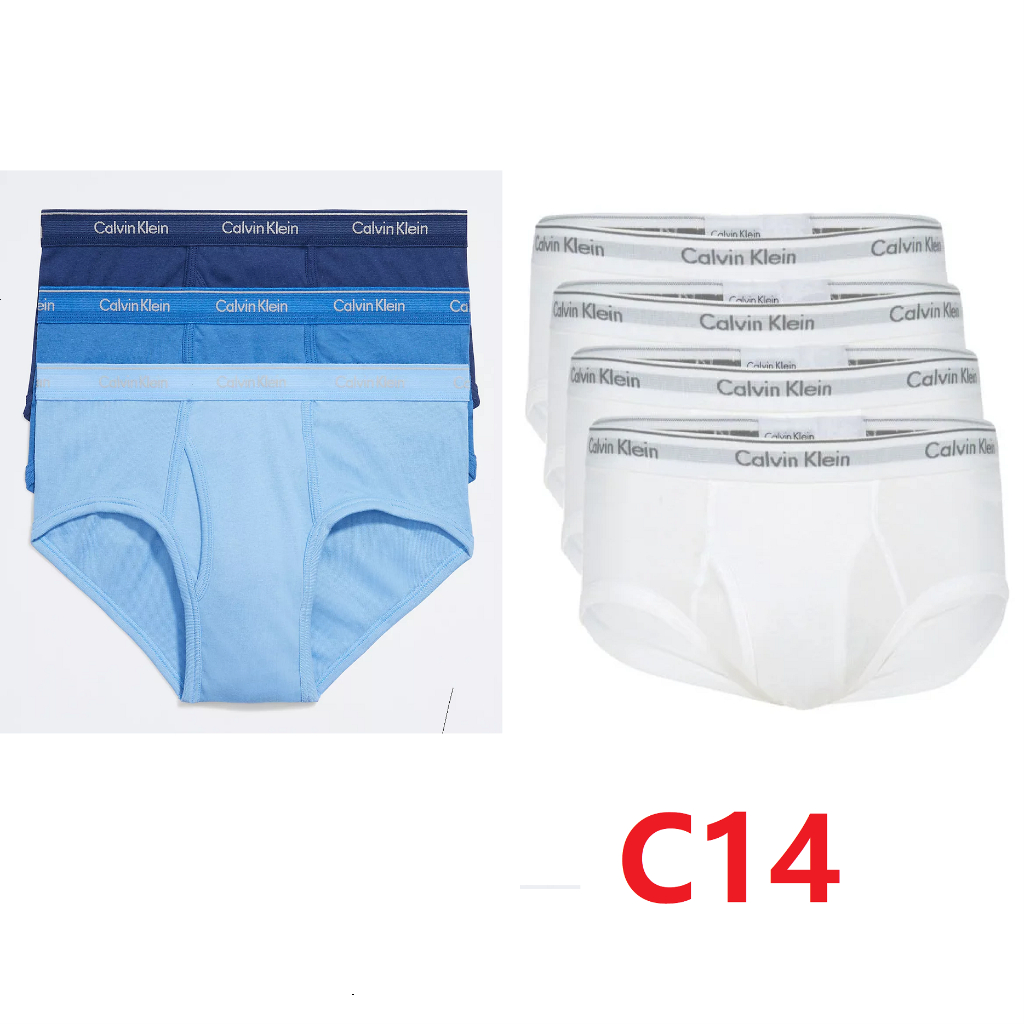 Chính hãng Mỹ - C14 S,M,L,XL - Quần lót nam CK Calvin Klein cotton tam giác Classic Fit Brief