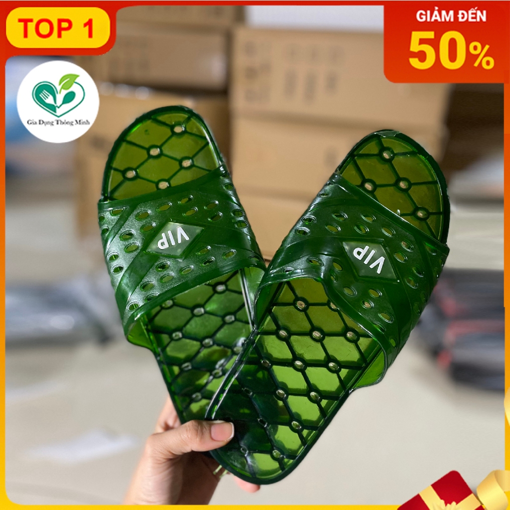 Dép VIP Nam Nữ Đi Trong Nhà Tắm ,Văn Phòng , Nhà Vệ Sinh Có Đế Chống Trượt lỗ thoát nước