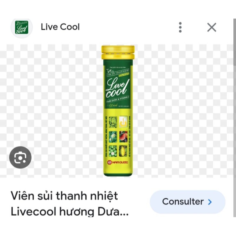 SỦI THANH NHIỆT LIVE COOL(vi dua gang)