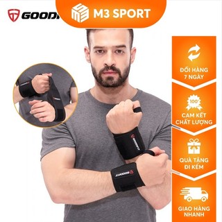 Băng Quấn Cổ Tay Tập Gym Boxing Bảo Vệ Cổ Tay Trợ Lực Khớp Thoáng Khí Thấm Hút Mồ Hôi GoodFit GF301W
