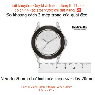 Dây đồng hồ da cá đuối nhập khẩu cao cấp