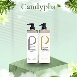 Dầu Gội Đầu P KERATIN 1000ml Cặp Dầu Gội Xả Phục Hồi Hư Tổn Giảm Rụng Tóc