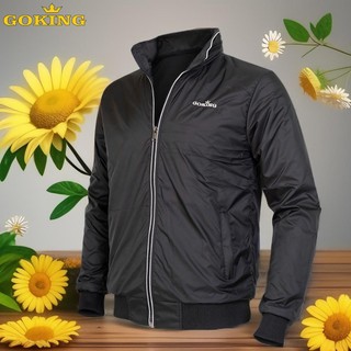 Áo khoác gió cách nhiệt GOKING, mũ dấu hiện đại, 3 túi đa năng, form unisex cho nam nữ. Áo khoác dù hàng hiệu Việt Nam