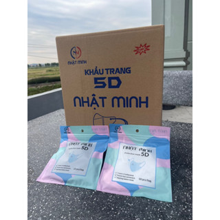 [THÙNG 500 CHIẾC] KHẨU TRANG 5D NHẬT MINH MASK KHÁNG KHUẨN