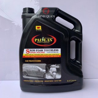 Nước rửa xe không chạm pallas 6 lít, dung dịch rửa xe ô tô, xe máy siêu sạch