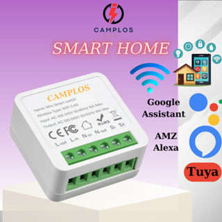 Công tắc wifi Tuya Smart Switch mini Camplos 16A Bộ chuyển đổi công tắc ổ cắm điện wifi thông minh Smart Switch mini