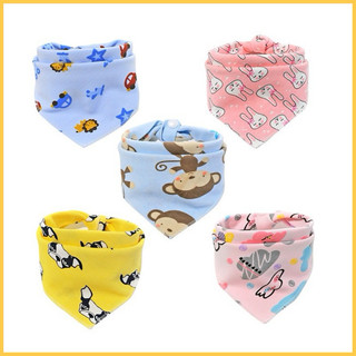 Khăn yếm tam giác cotton có cúc bấm cho bé yêu-Hàng cao cấp