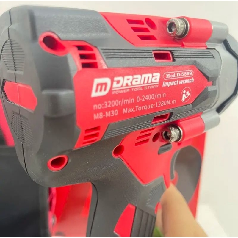 Máy Siết Bulong Drama D5598 Lực Siết Lớn 1280NM Động Cơ Không Chổi Than