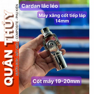Khớp trục CẮT ĐĂNG, Cardan Cốt 19, 20mm ren trục 14mm - dùng cho máy xăng, động cơ xăng, máy nổ