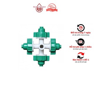Combo 10 đầu béc 4 hướng xanh phun sương tưới lan, tưới hoa, tưới rau - PHỤ KIỆN TƯỚI GIÁ SỈ
