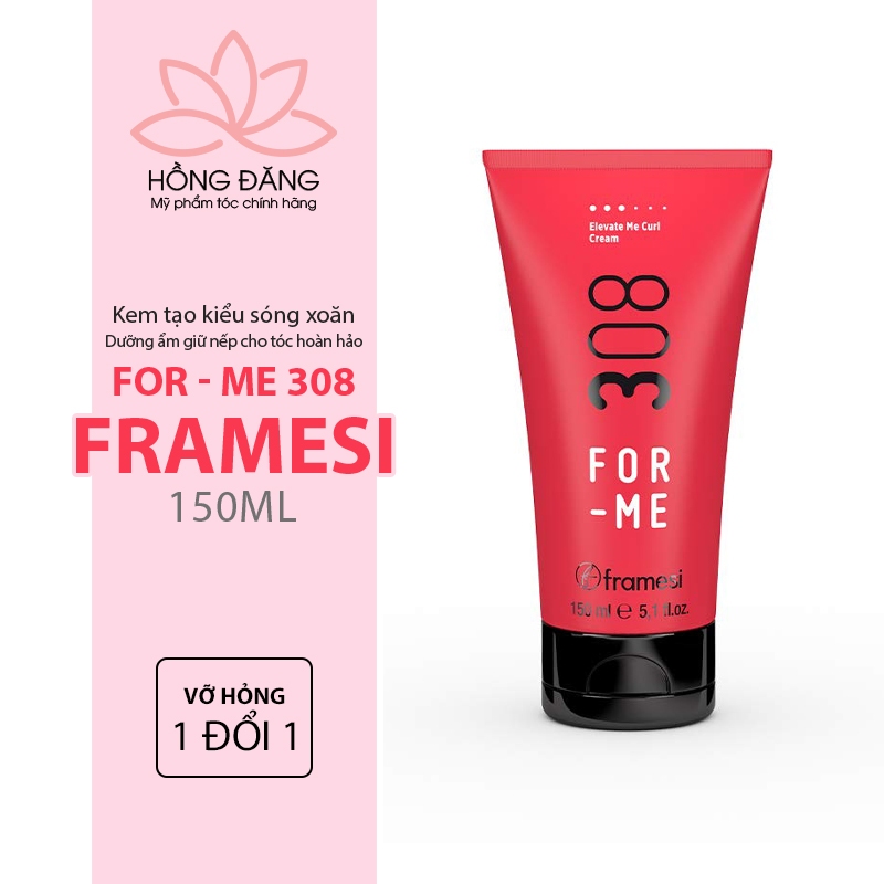 Kem tạo kiểu giữ nếp tóc uốn xoăn sóng soăn FOR-ME 308 CREAM 150ml siêu dưỡng ẩm tóc bóng mượt chống rối tạo phồng