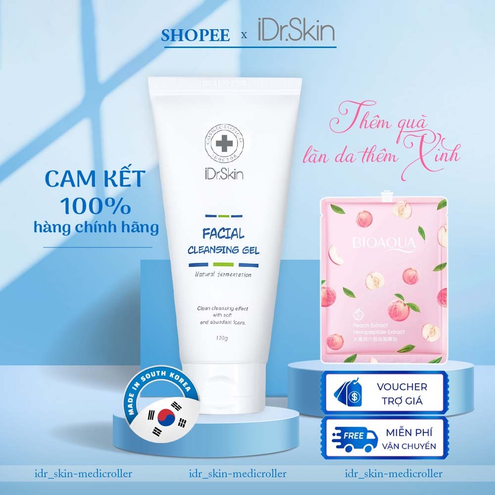Sữa rửa mặt lên men IDr Skin _ Facial Cleansing Gel 120g