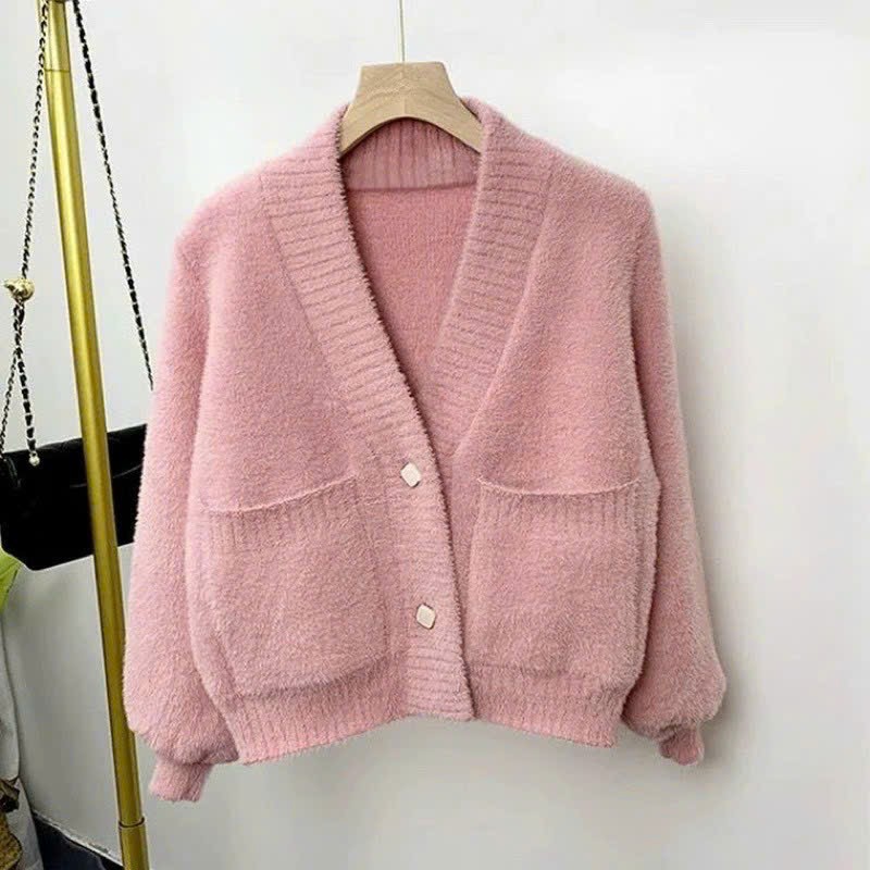 Ao khoác len carigan nữ phong cách Hàn Quốc - Thời trang thu đông