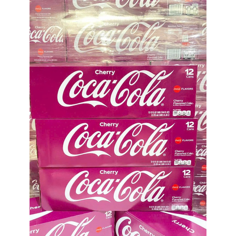 Nước ngọt Coca Cherry 12 lon - Mỹ