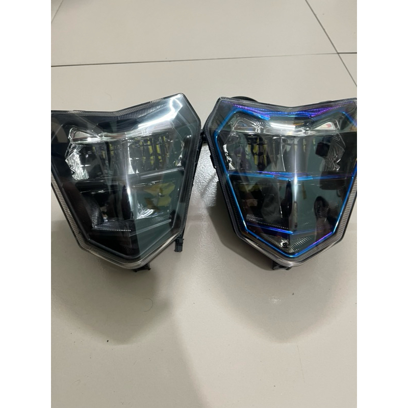  Đèn zinpat Xmen 2 Tầng màu titan cho xe điện Xmen   lắp mặt nạ bi cầu  